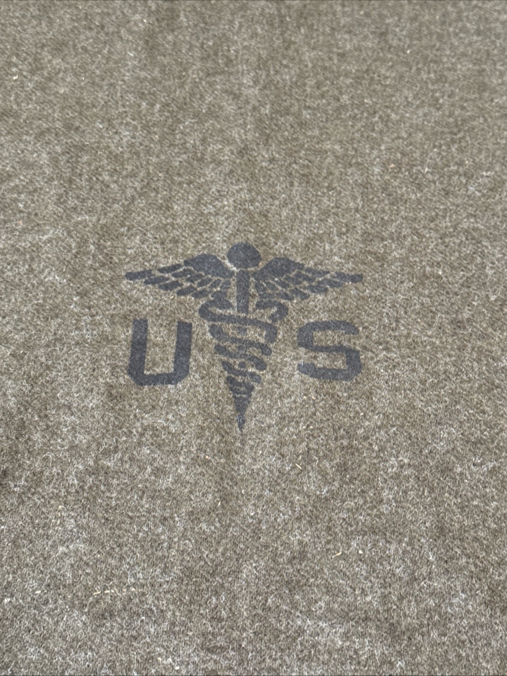 FARIBAULT U.S. Military Medical 64"x86" Army Blanket Virgin Wool USA Olive Green